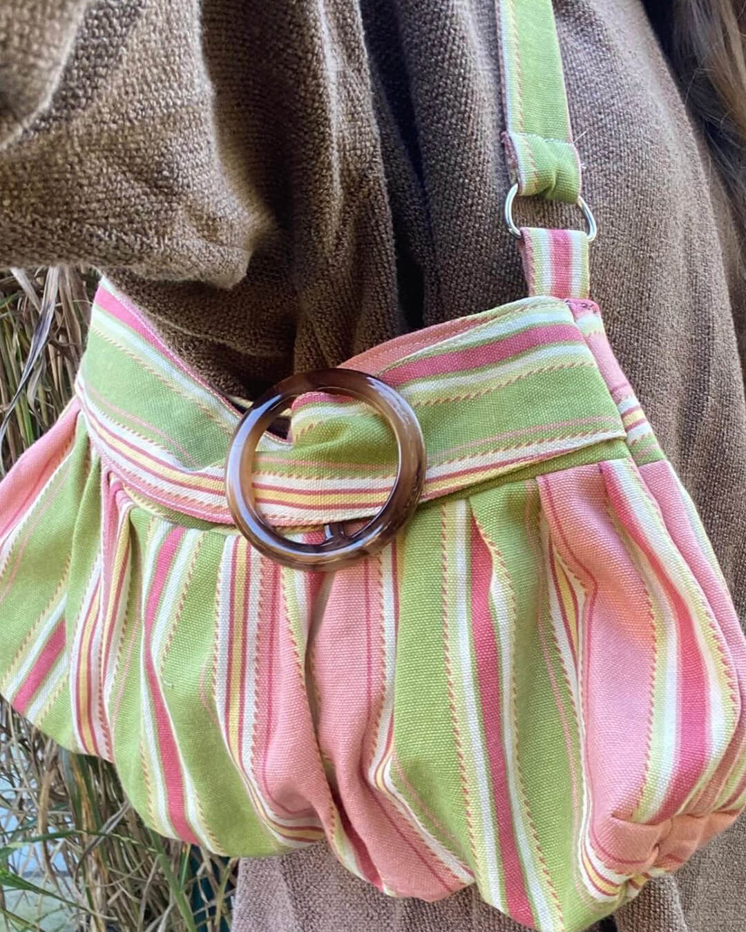 Sophia gestreifte Schultertasche