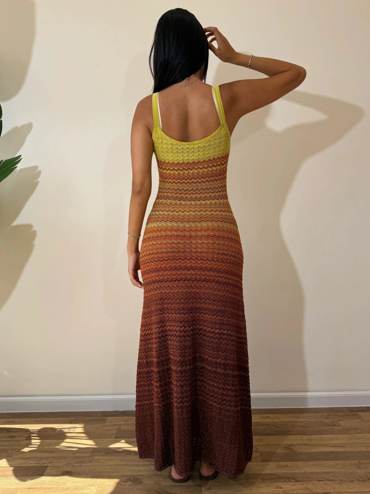 Gestricktes Maxikleid „Sophia Sunset“