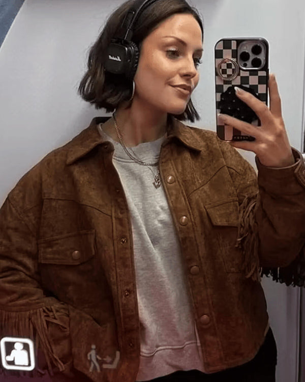 Sophia Wildlederjacke mit Quasten
