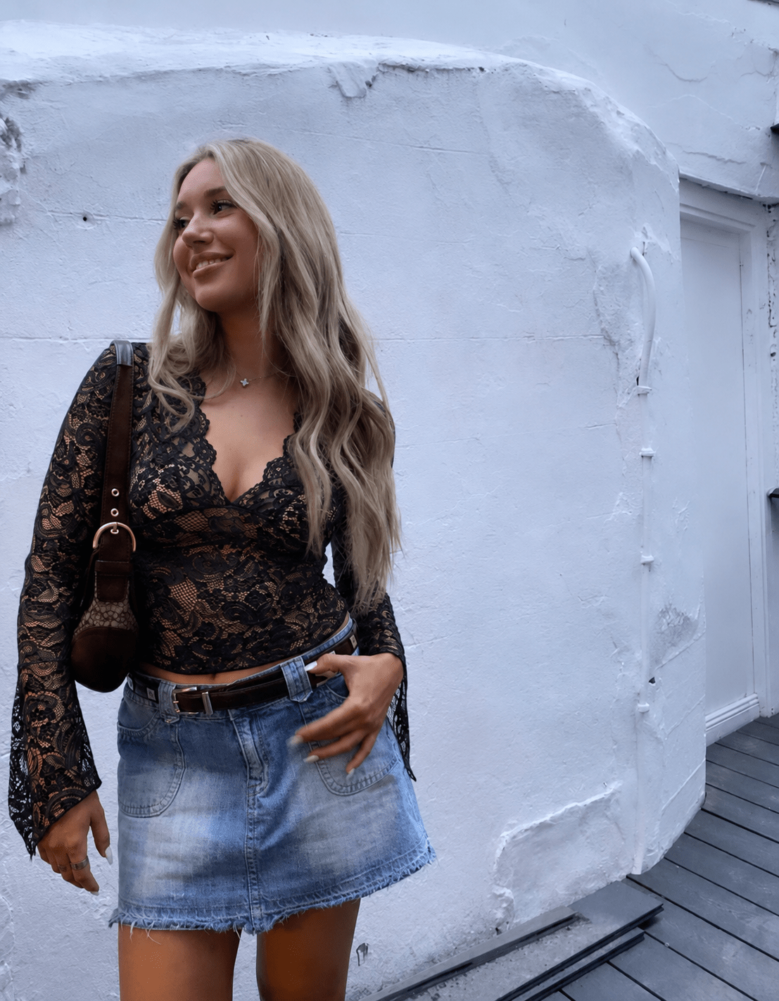 Sophia Spitzentop mit V-Ausschnitt