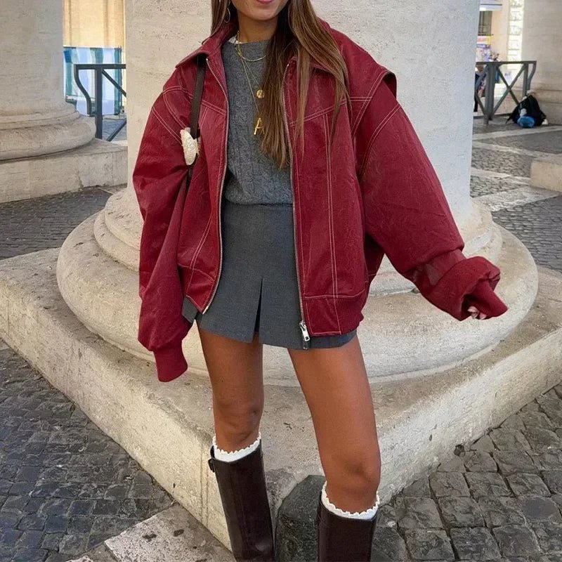 Sophia Jacke mit Reißverschluss und Reverskragen