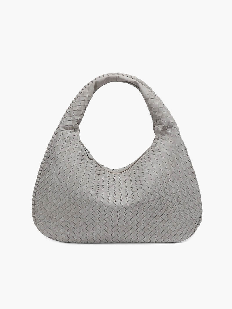 Geflochtene Wildledertasche XL