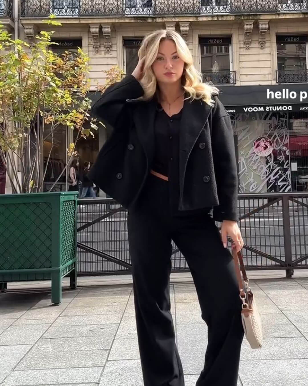 Kurzer zweireihiger Mantel Suzane