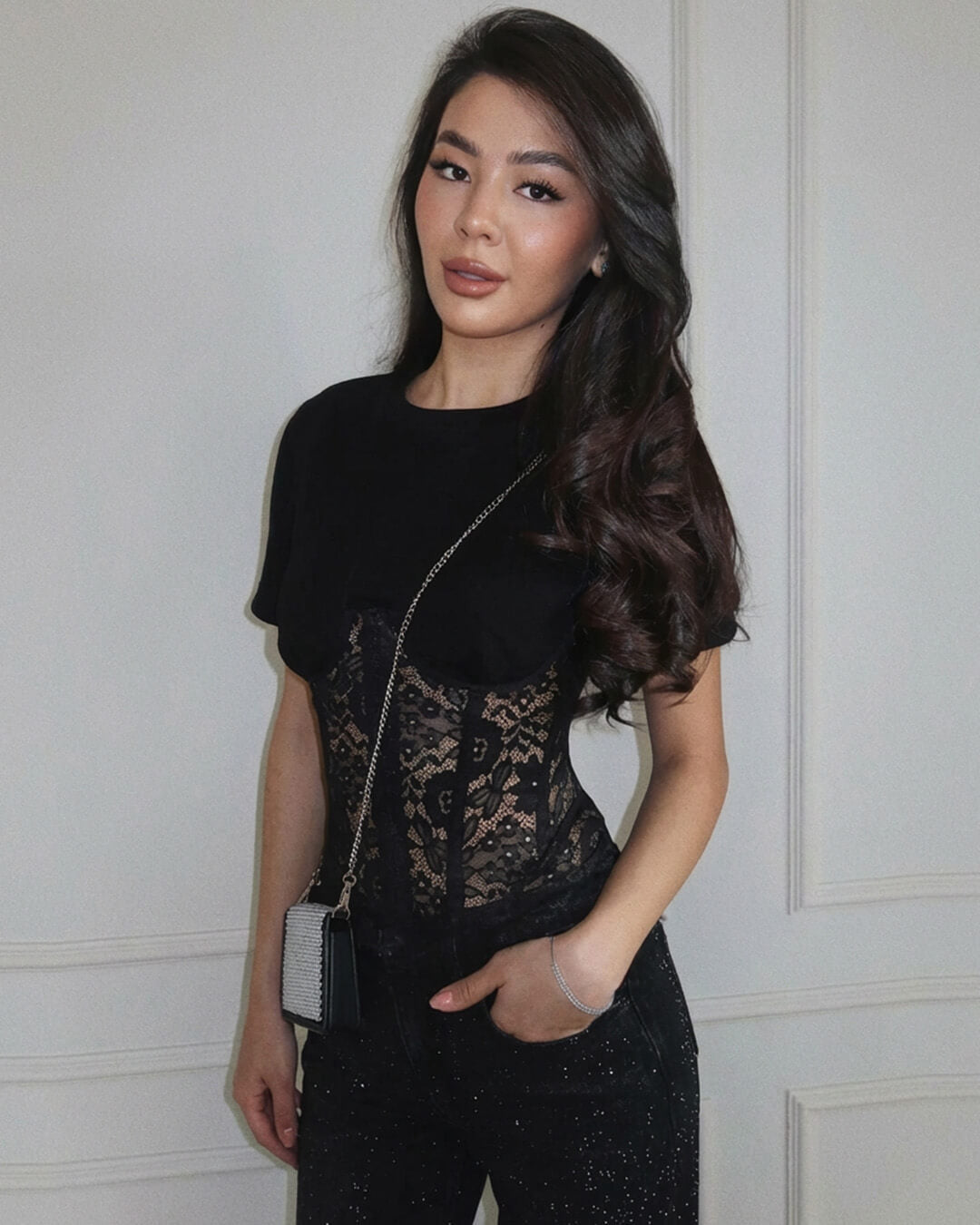 Suzie Spitzenkorsett-Top