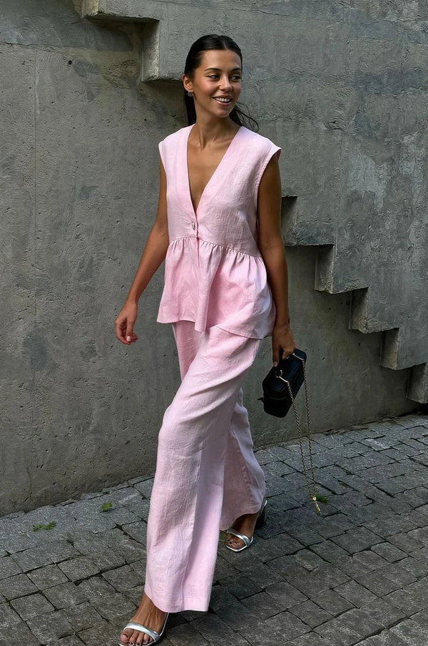 Sydney Set aus Rüschenweste und Hose