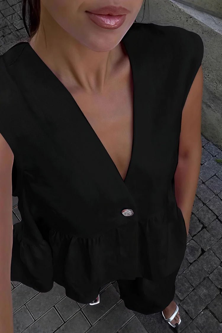 Sydney Set aus Rüschenweste und Hose