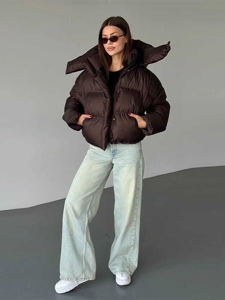 Sylvia kurze Steppjacke mit Kapuze