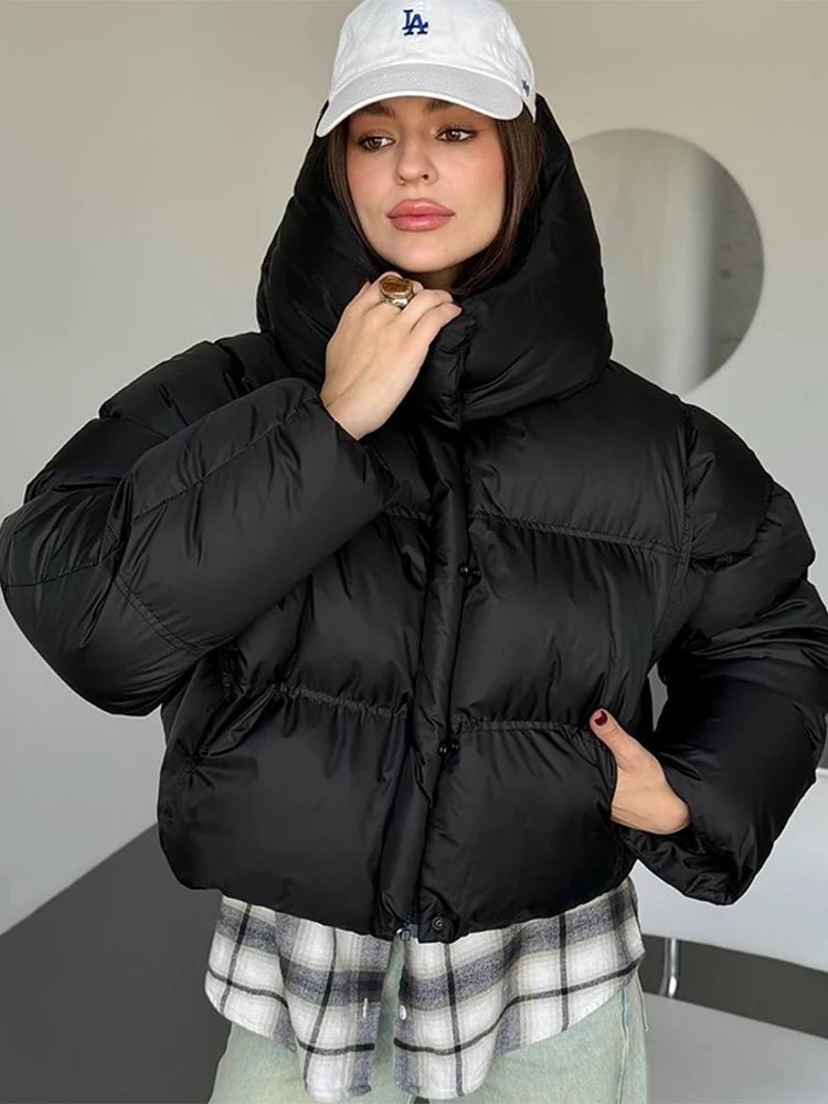 Sylvia kurze Steppjacke mit Kapuze