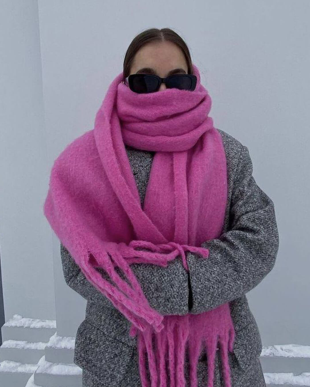 Tanya Winter-Schal mit Fransen