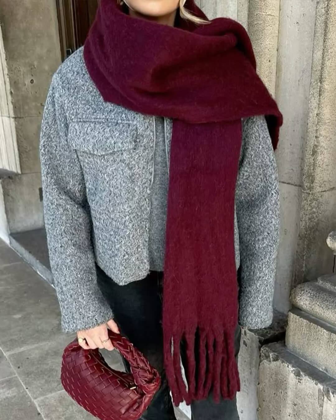 Tanya Winter-Schal mit Fransen