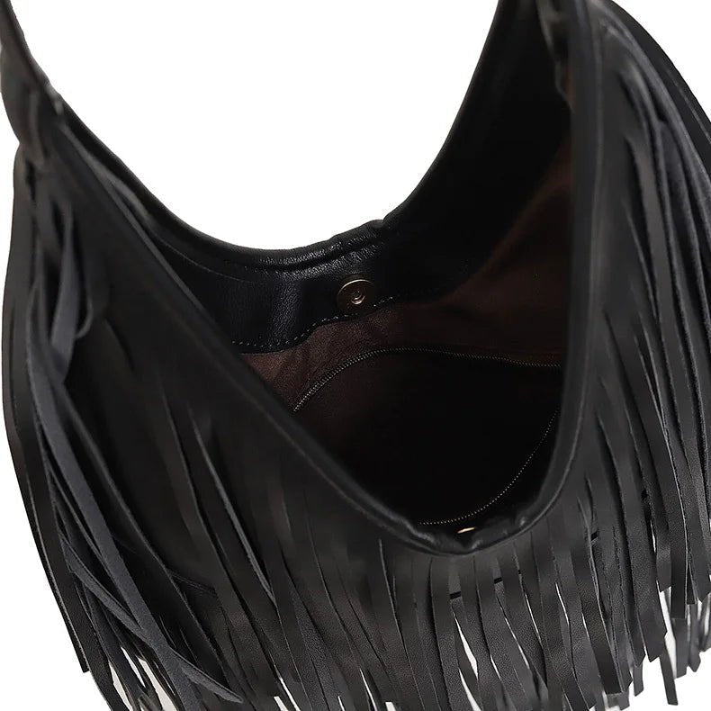 Tatiana Hobo-Tasche mit Fransen