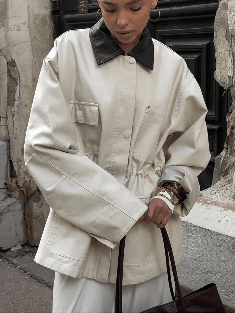 Therese Oversize-Jacke mit Kordelzug