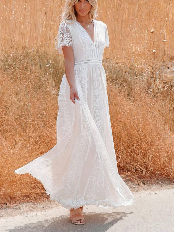 Tilda Maxikleid aus Boho-Spitze