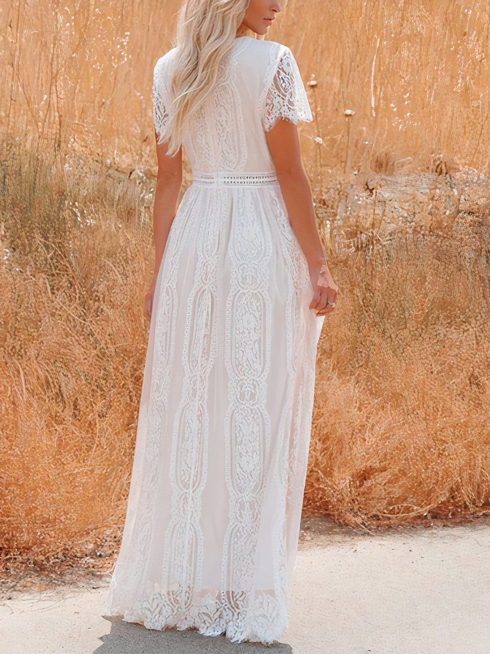 Tilda Maxikleid aus Boho-Spitze