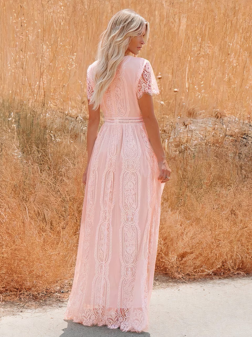 Tilda Maxikleid aus Boho-Spitze