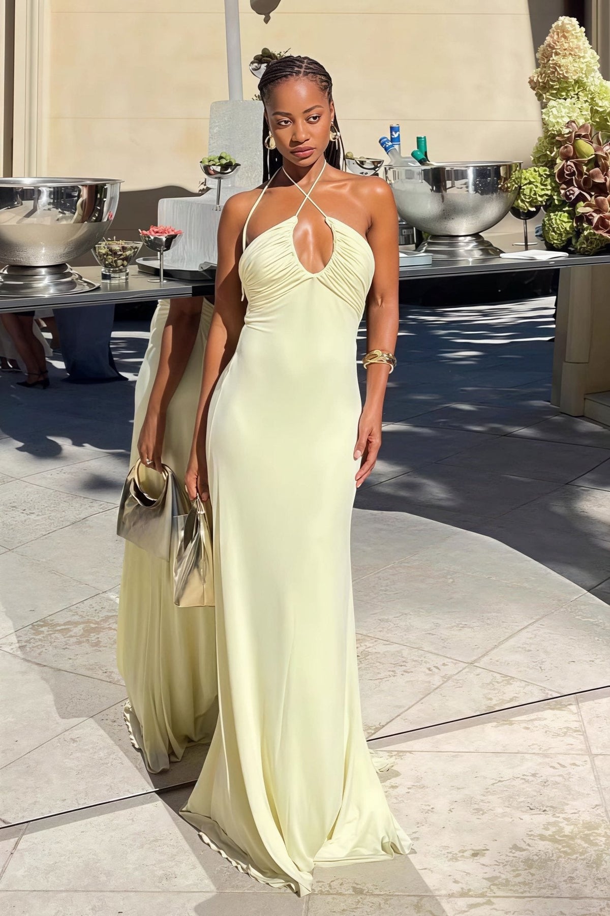 Valentina Meerjungfrauen-Maxikleid mit Neckholder
