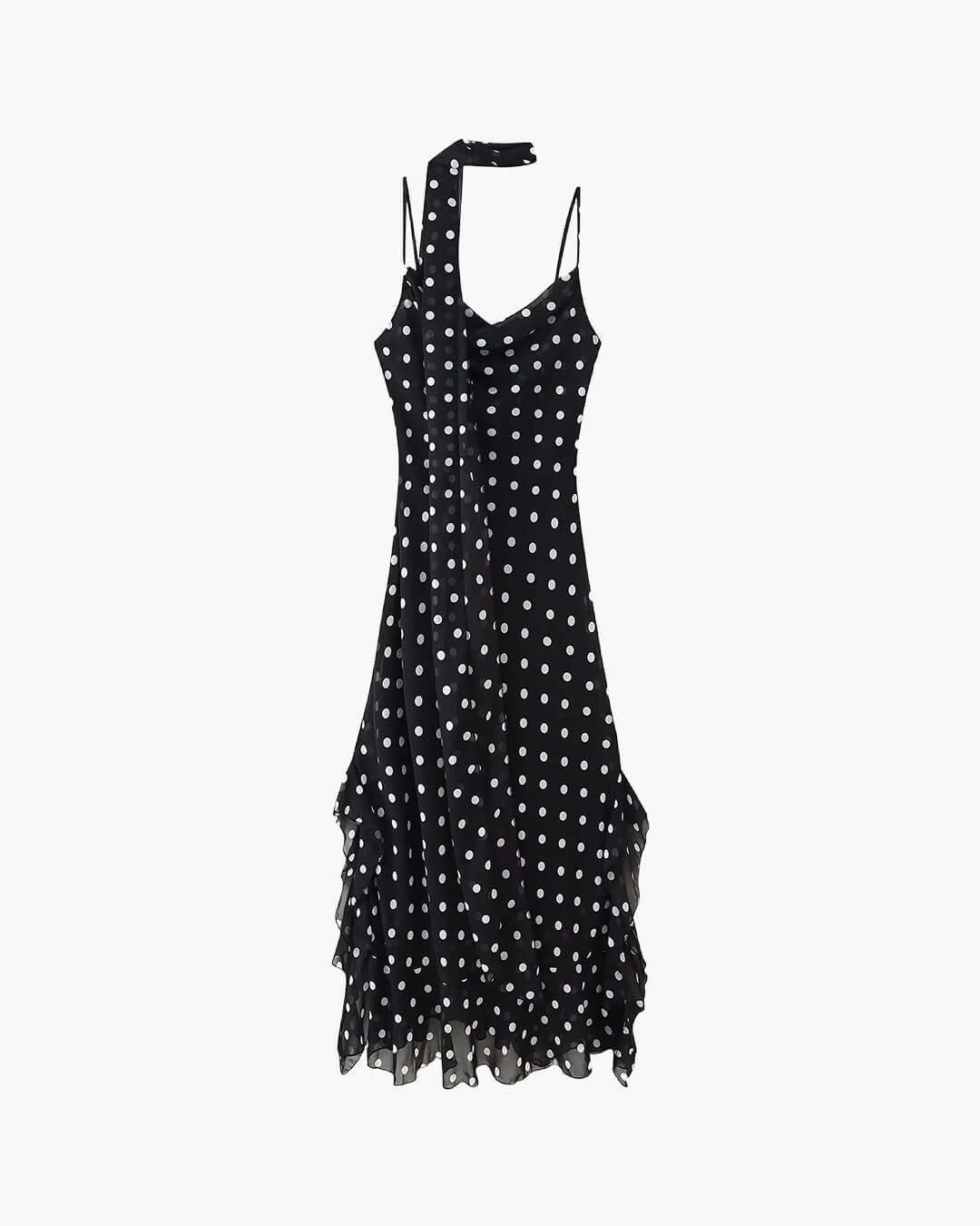 Valerie Maxikleid mit Polka-Dots