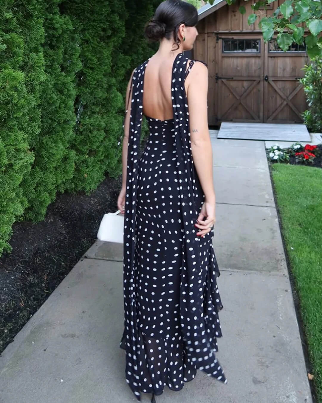 Valerie Maxikleid mit Polka-Dots