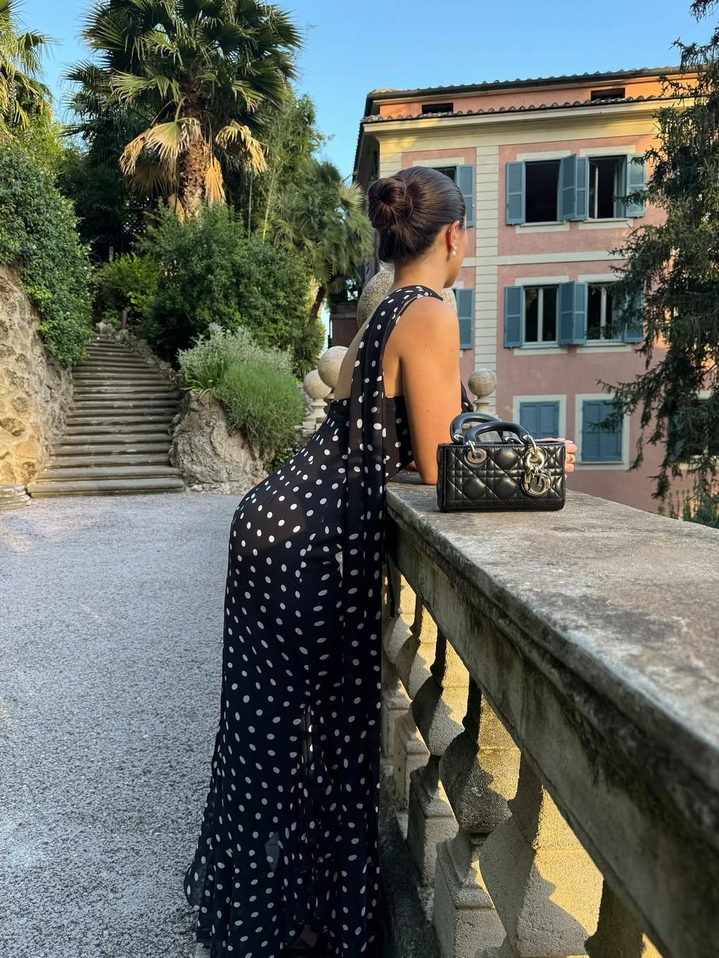 Valerie Maxikleid mit Polka-Dots