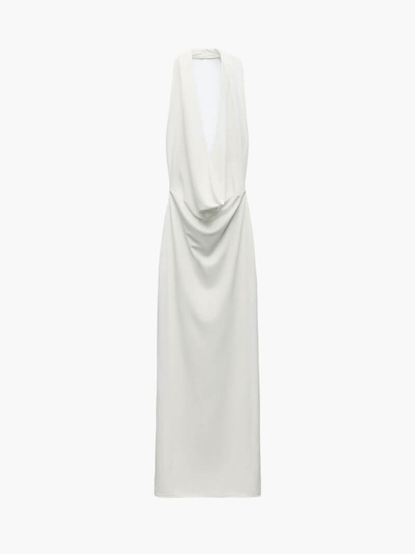 Venice-Maxikleid mit tiefem V-Ausschnitt