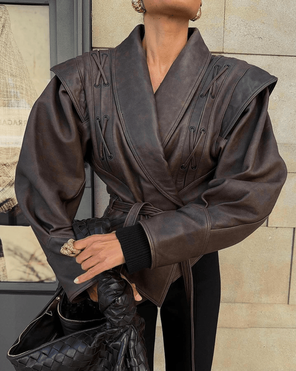 Veronica Jacke aus Kunstleder