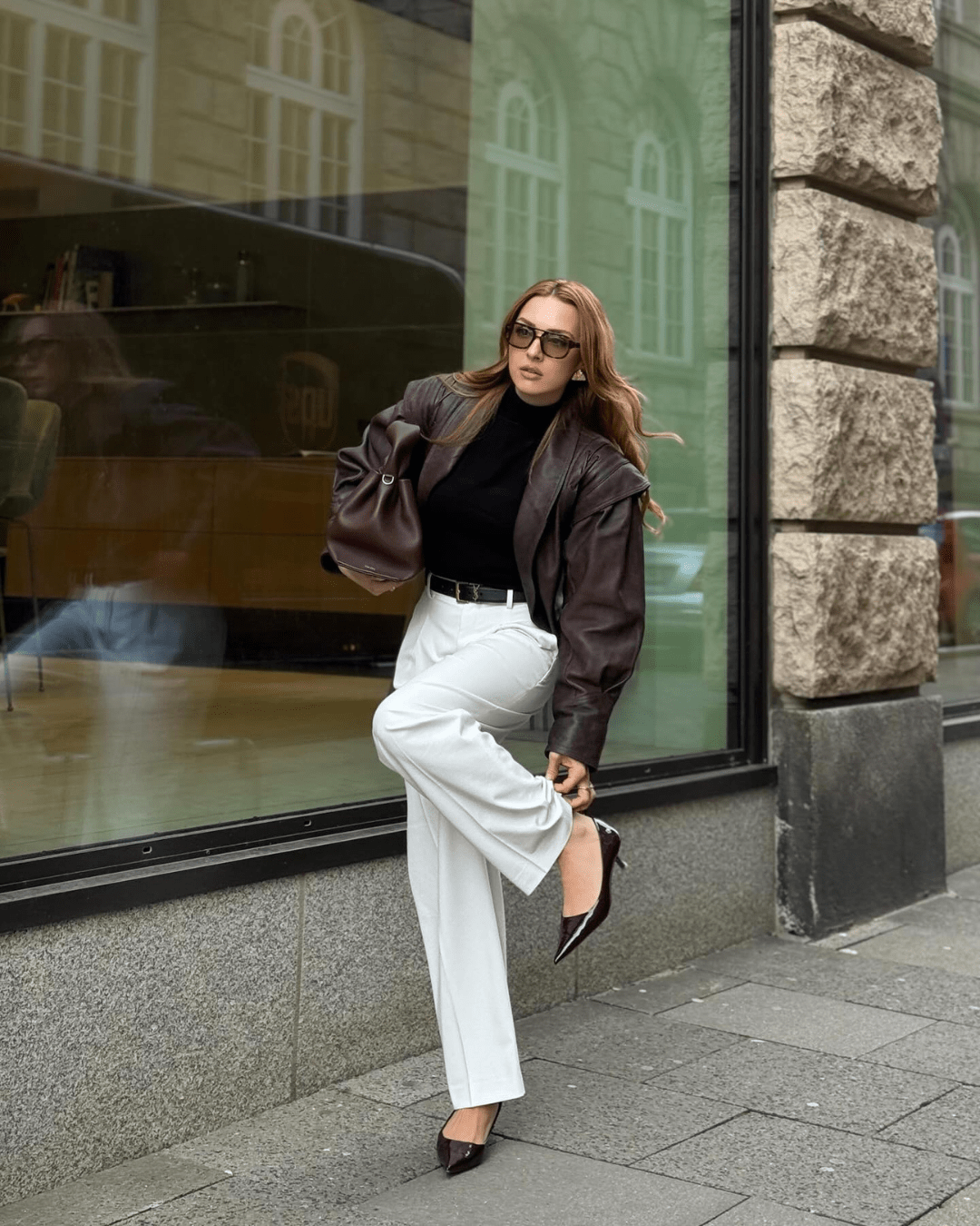 Veronica Jacke aus Kunstleder