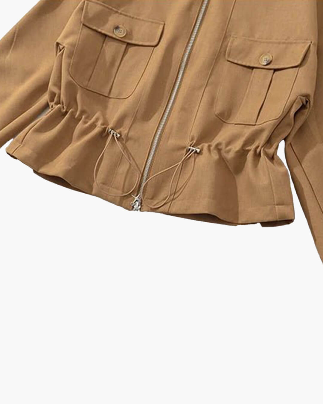 Virginia Jacke mit Fledermausärmeln und Kordelzug