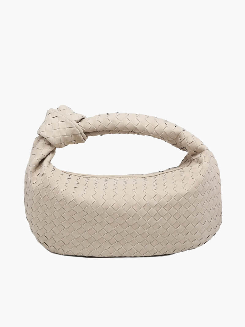 Gewebte mittelgroße Wildledertasche