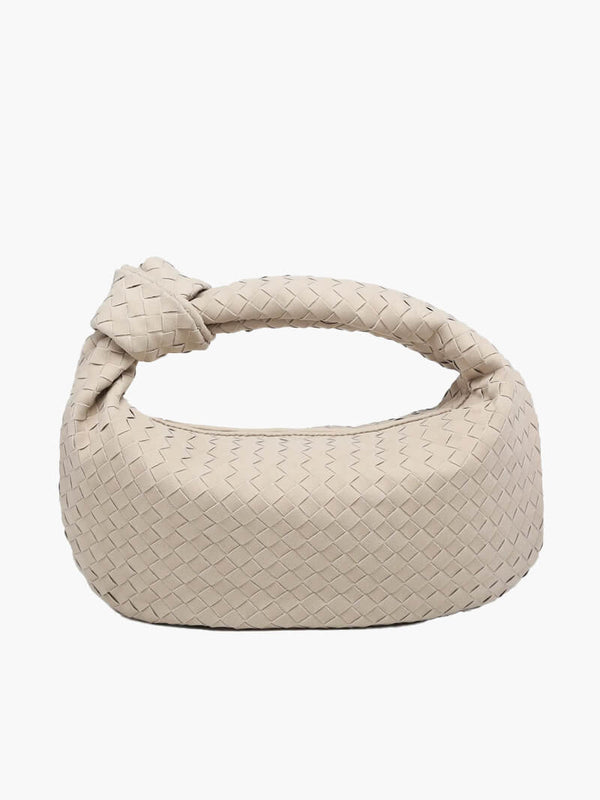 Gewebte mittelgroße Wildledertasche