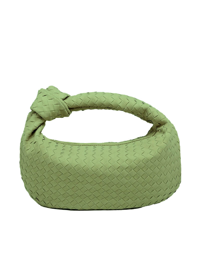 Gewebte mittelgroße Wildledertasche
