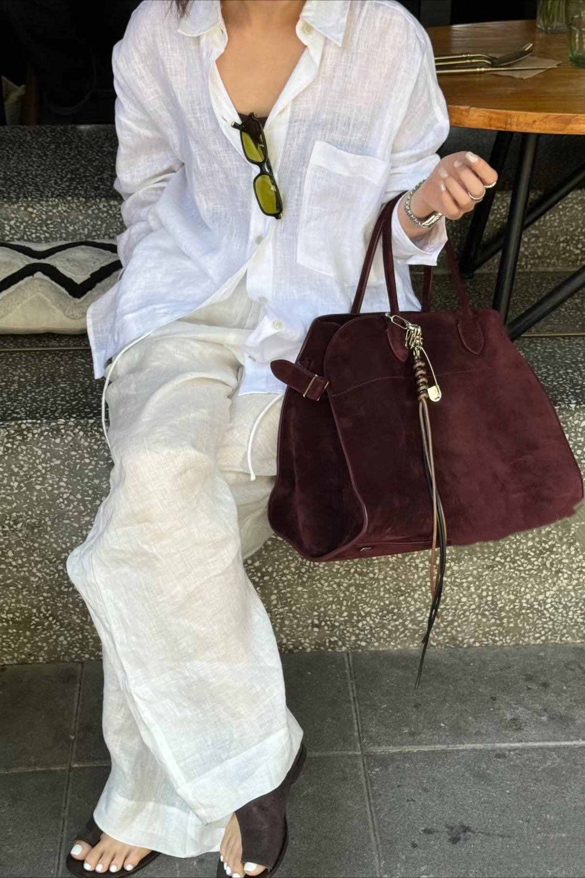 Xenia Bluse mit lockerem Schnitt und langen Ärmeln