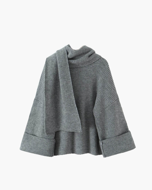 Xia Locker gestrickter Pullover mit Schal