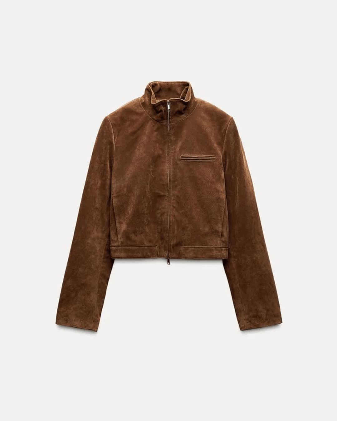 Yza Kurze Bomberjacke aus Wildleder
