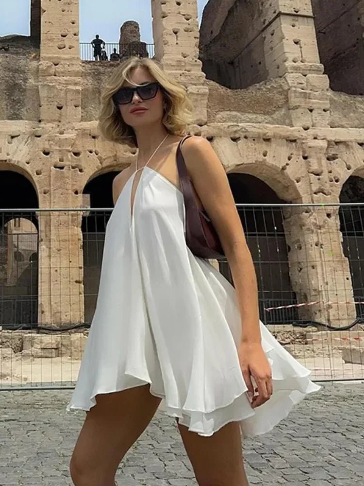 Zinnia Sommerkleid mit schulterfreiem Ausschnitt und Cut-outs