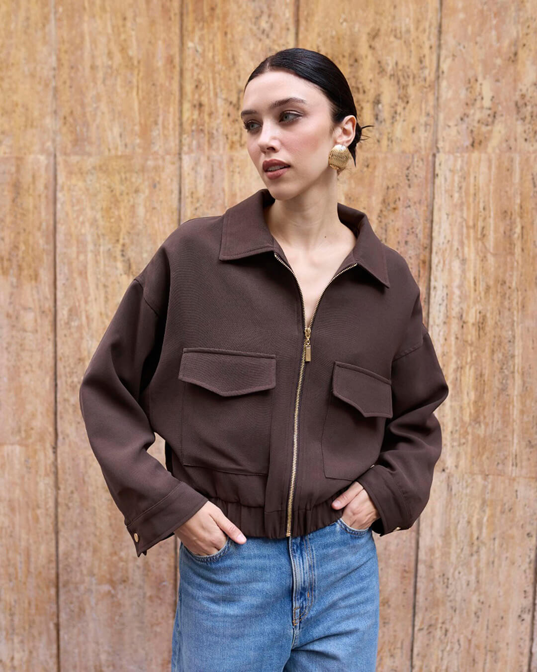 Zoey Jacke mit Reißverschluss und Taschen