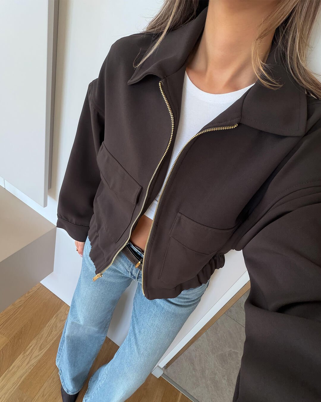 Zoey Jacke mit Reißverschluss und Taschen