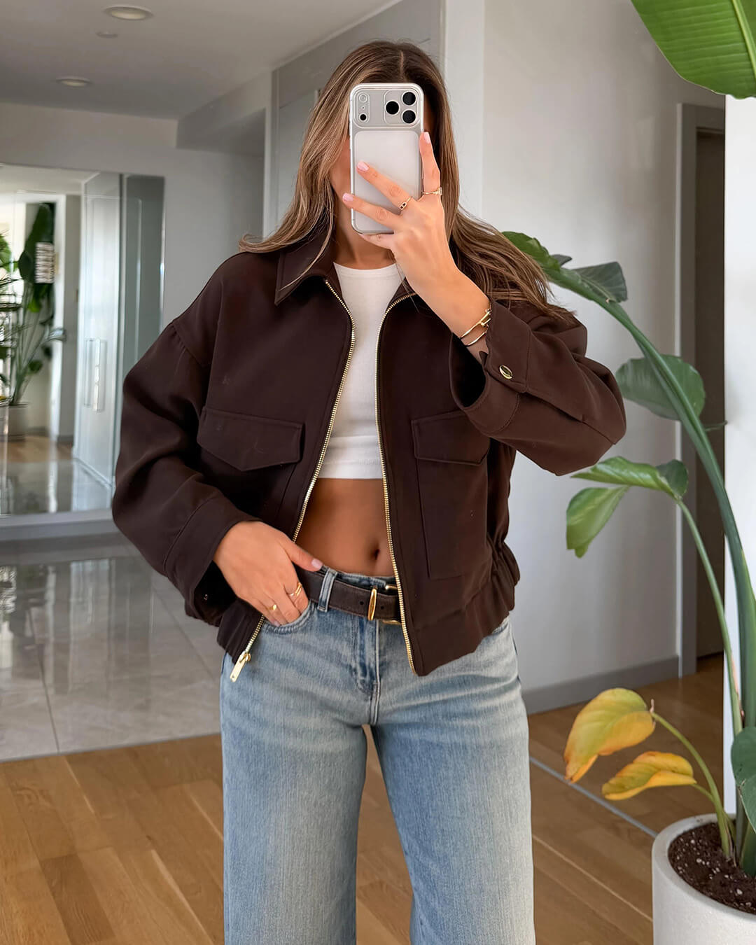 Zoey Jacke mit Reißverschluss und Taschen