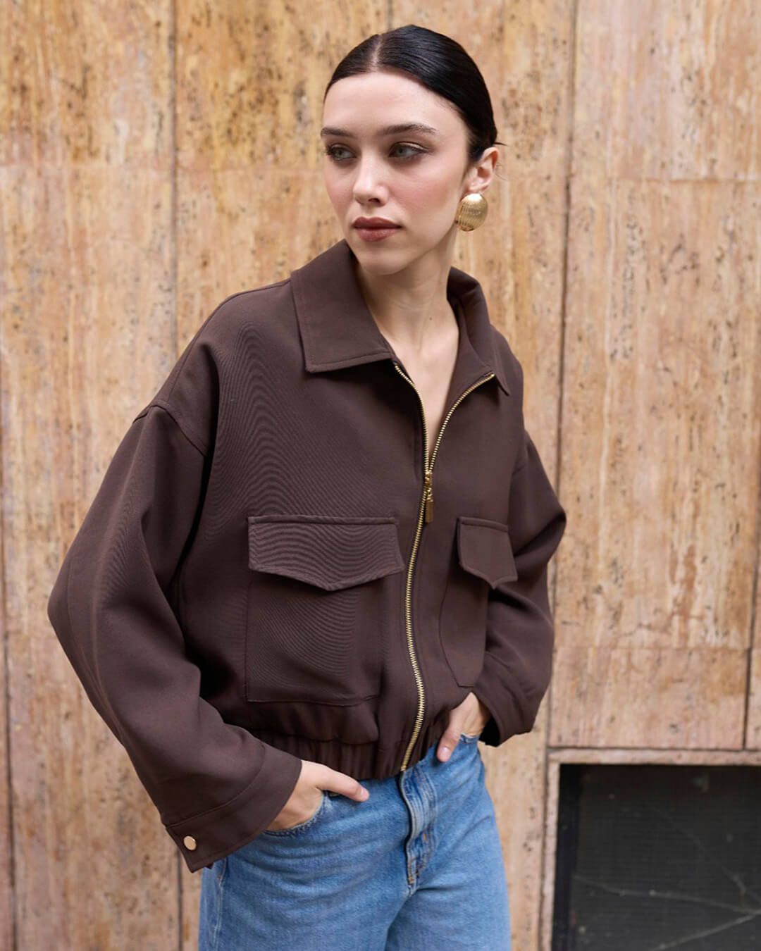 Zoey Jacke mit Reißverschluss und Taschen