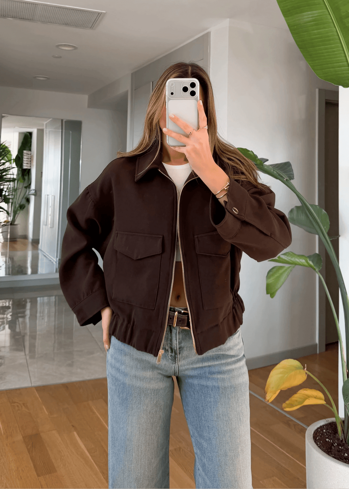 Zoey Jacke mit Reißverschluss und Taschen