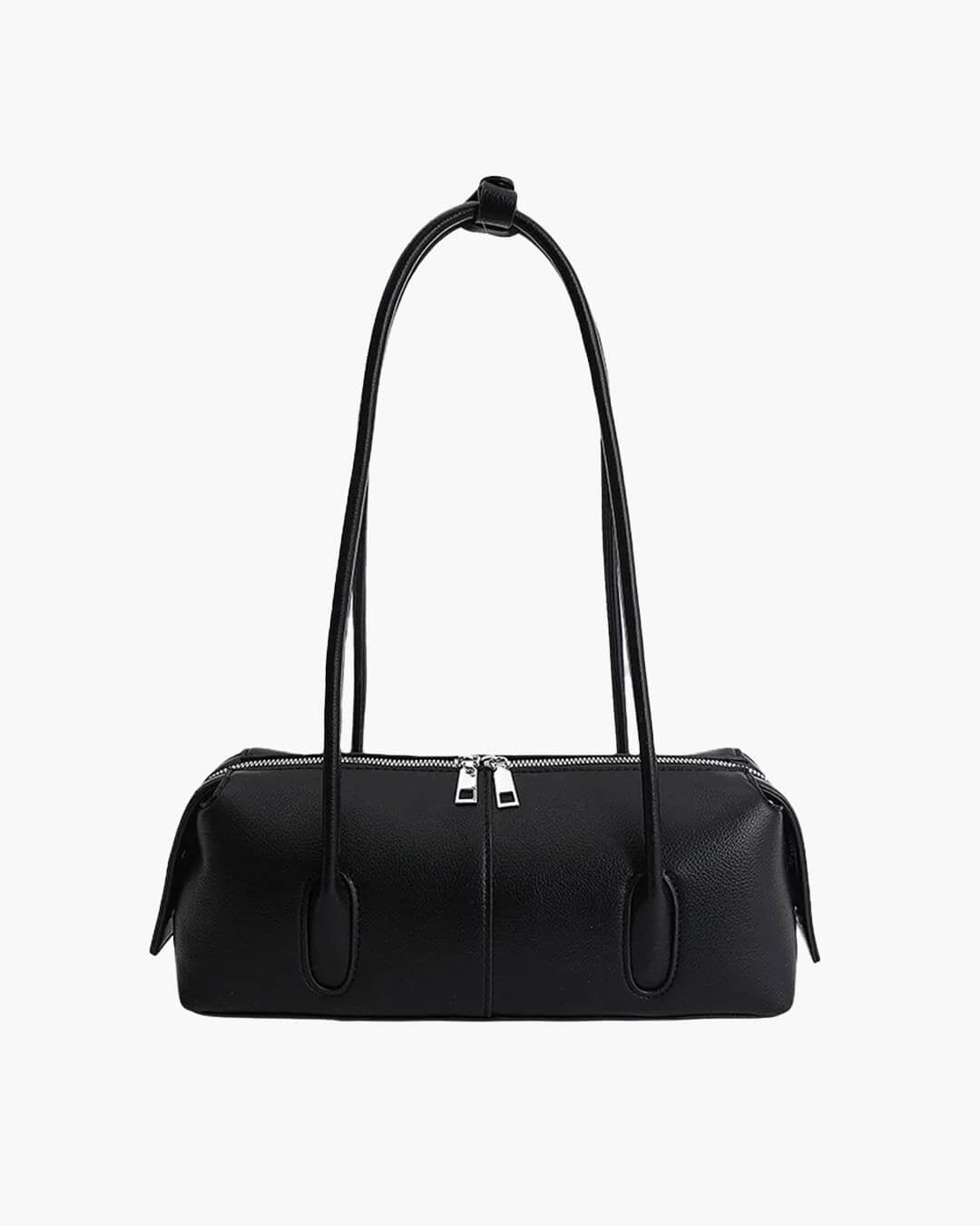 Mira Cylinder Shoulder Bag in black – product shot